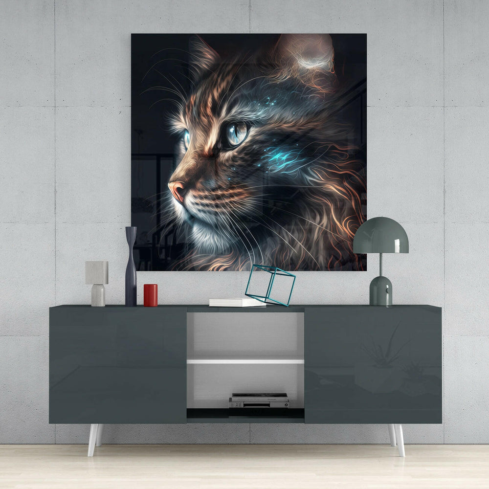 Cat Glass Wall Art || Designers Collection | Insigne Art Design.