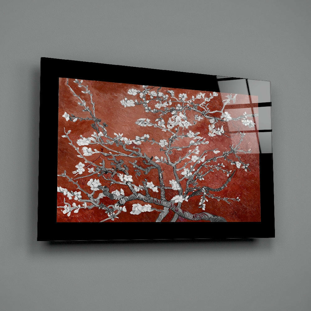 Oil-painting panel bringing smoldering glow to a library