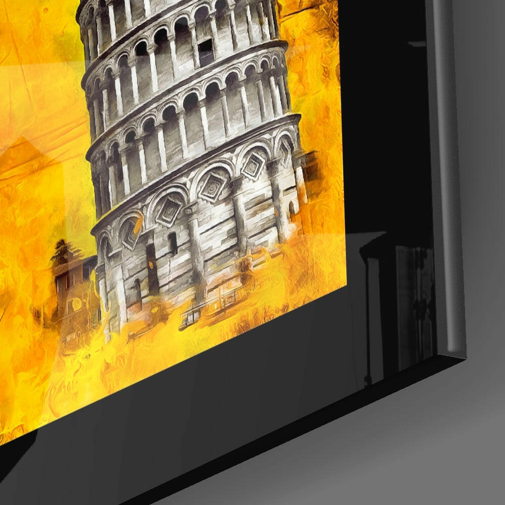 City Landmarks close-up showing Big Ben, Eiffel and Pisa panels