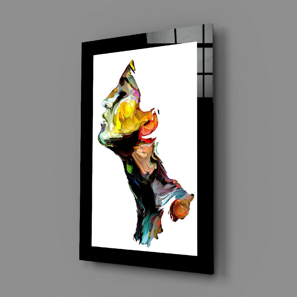 Painterly panel bringing introspective poise to a creative studio