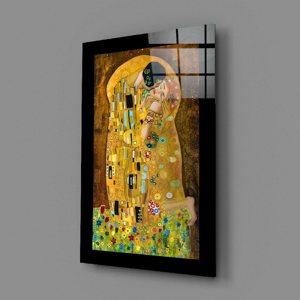 Art-history panel bringing gilded warmth to a foyer
