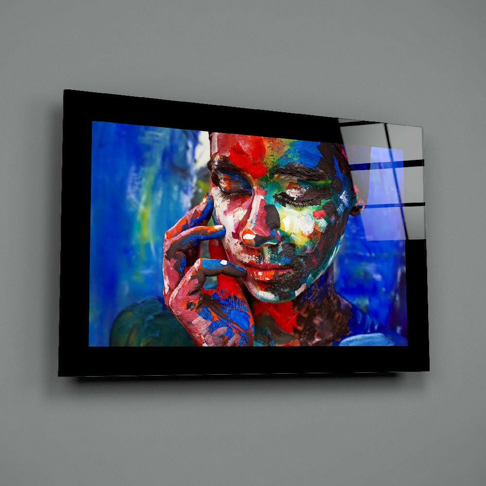 Editorial-photo panel bringing painterly poise to a creative studio