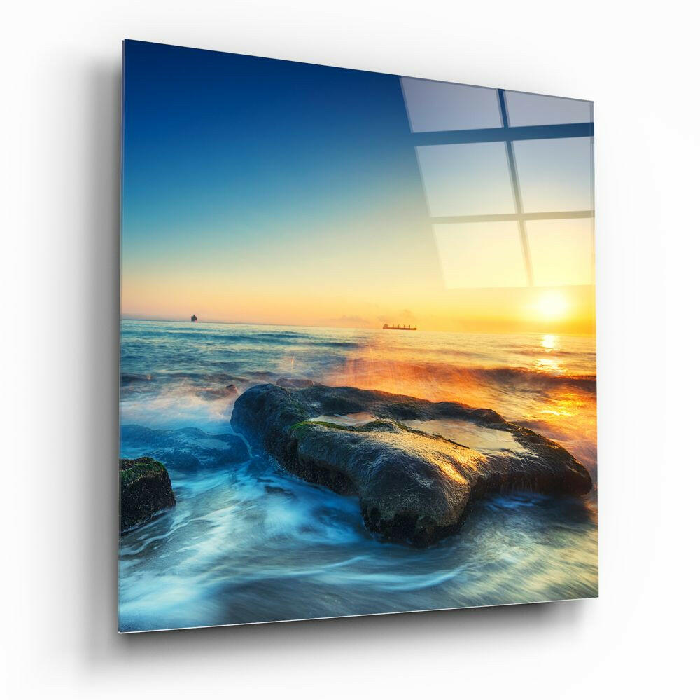 Sunset Glass Wall Art.