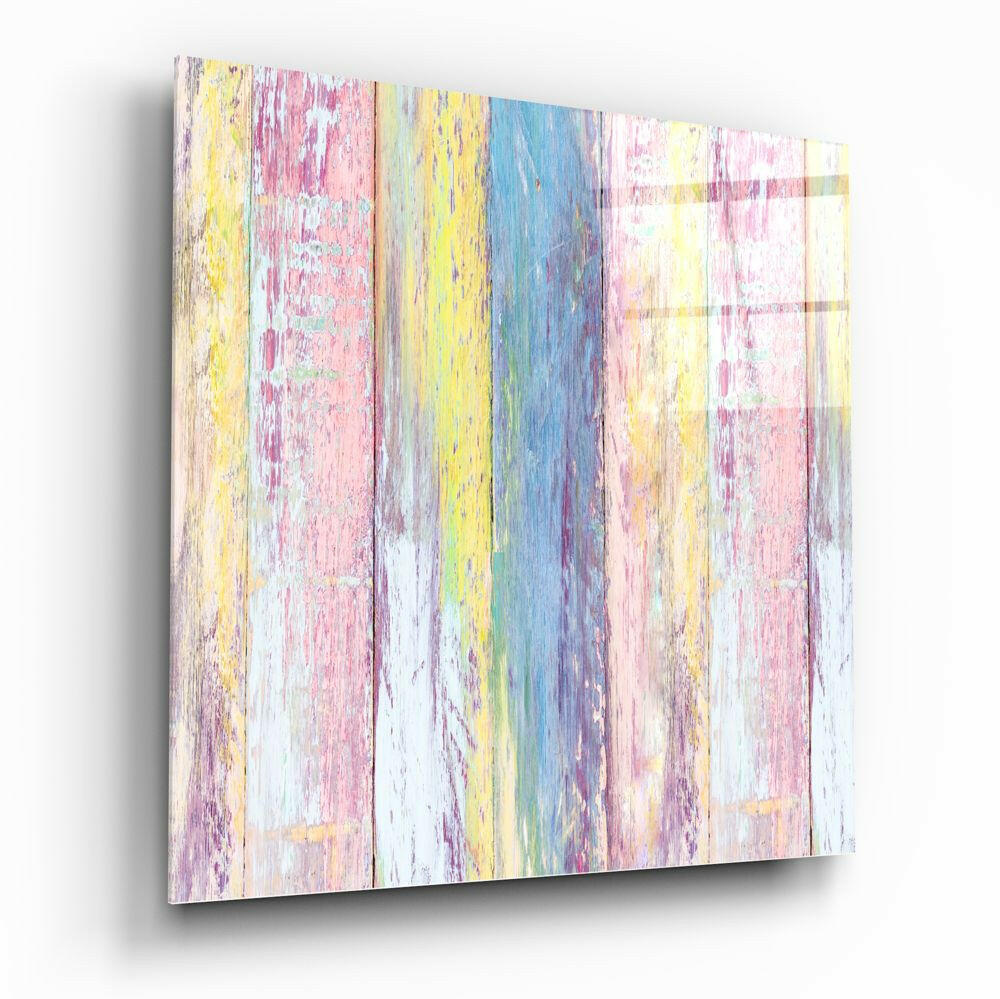 Wooden Patterned Glass Wall Art.