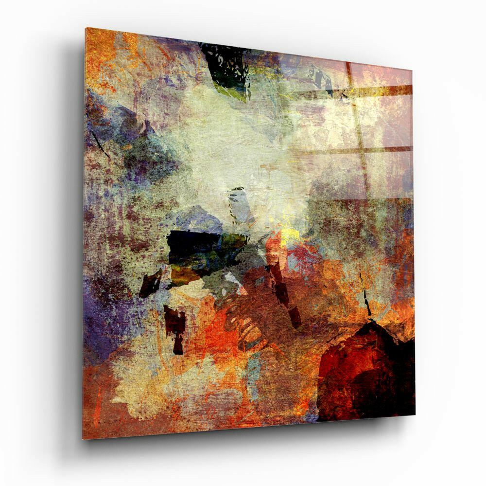 Abstract Glass Wall Art.