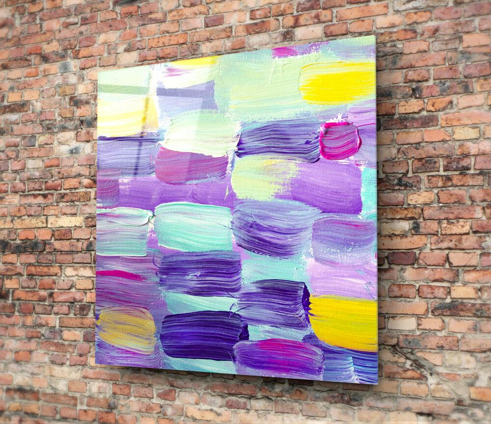 Abstract Glass Wall Art.
