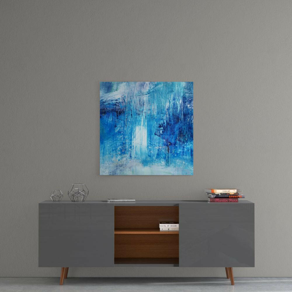 Abstract Glass Wall Art.