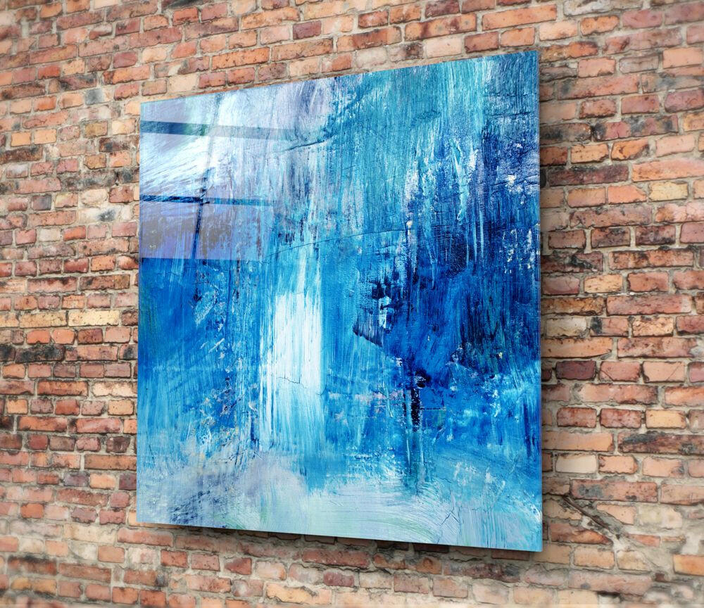Abstract Glass Wall Art.
