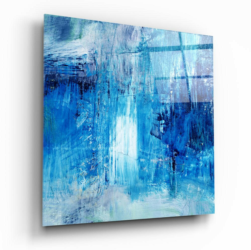 Abstract Glass Wall Art.