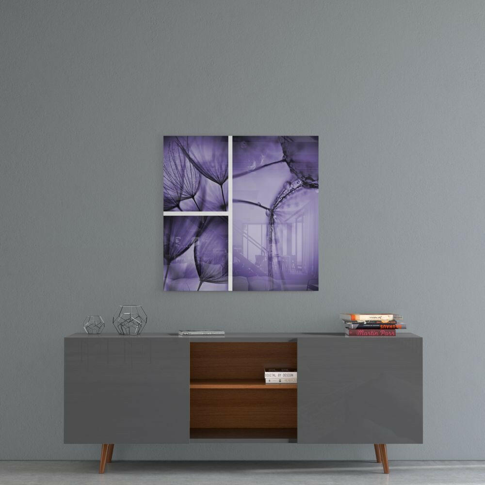 Flower Glass Wall Art.