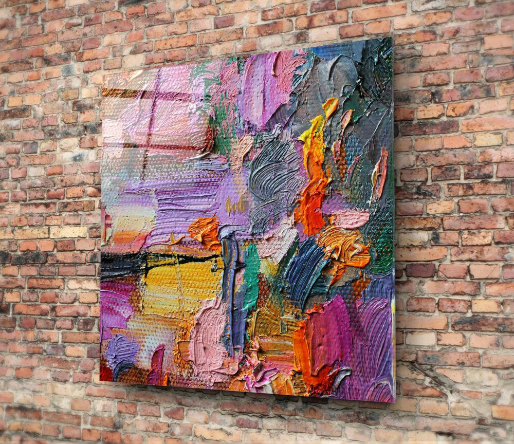 Abstract Art Glass Wall Art.