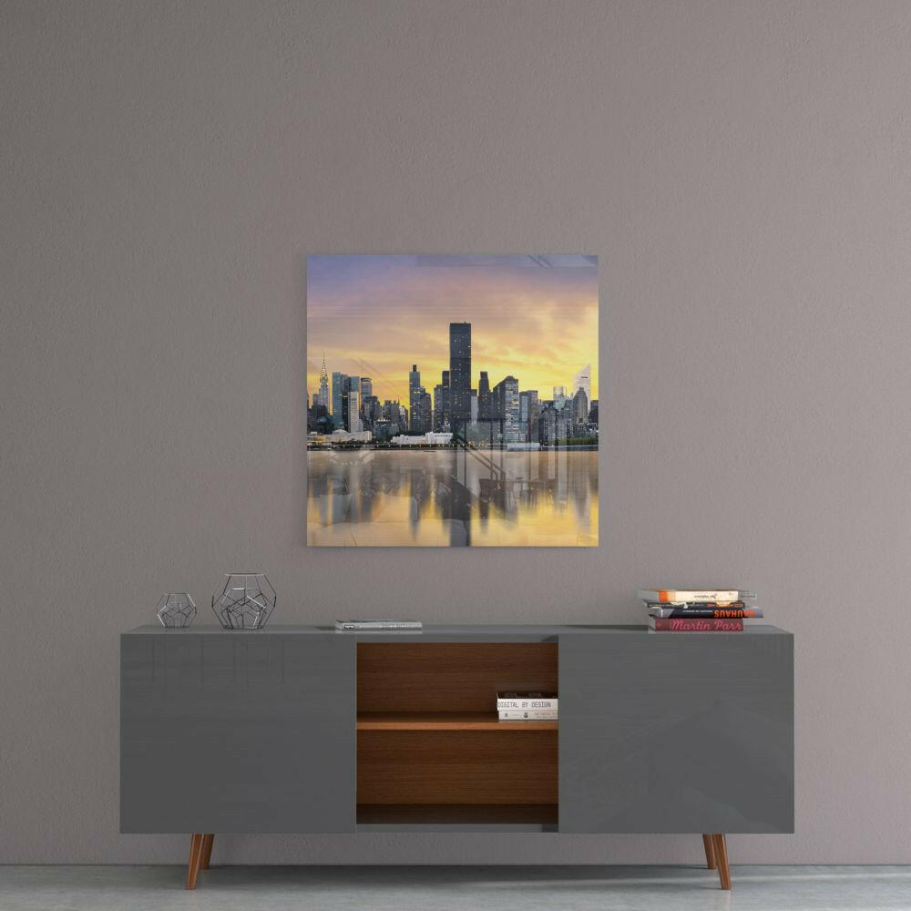 City Glass Wall Art.