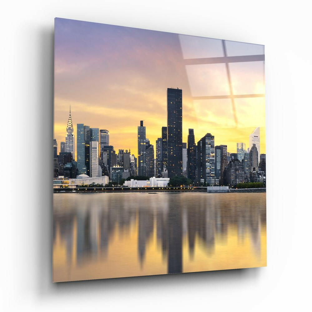 City Glass Wall Art.