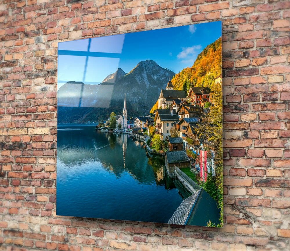 Hallstatt Glass Wall Art.