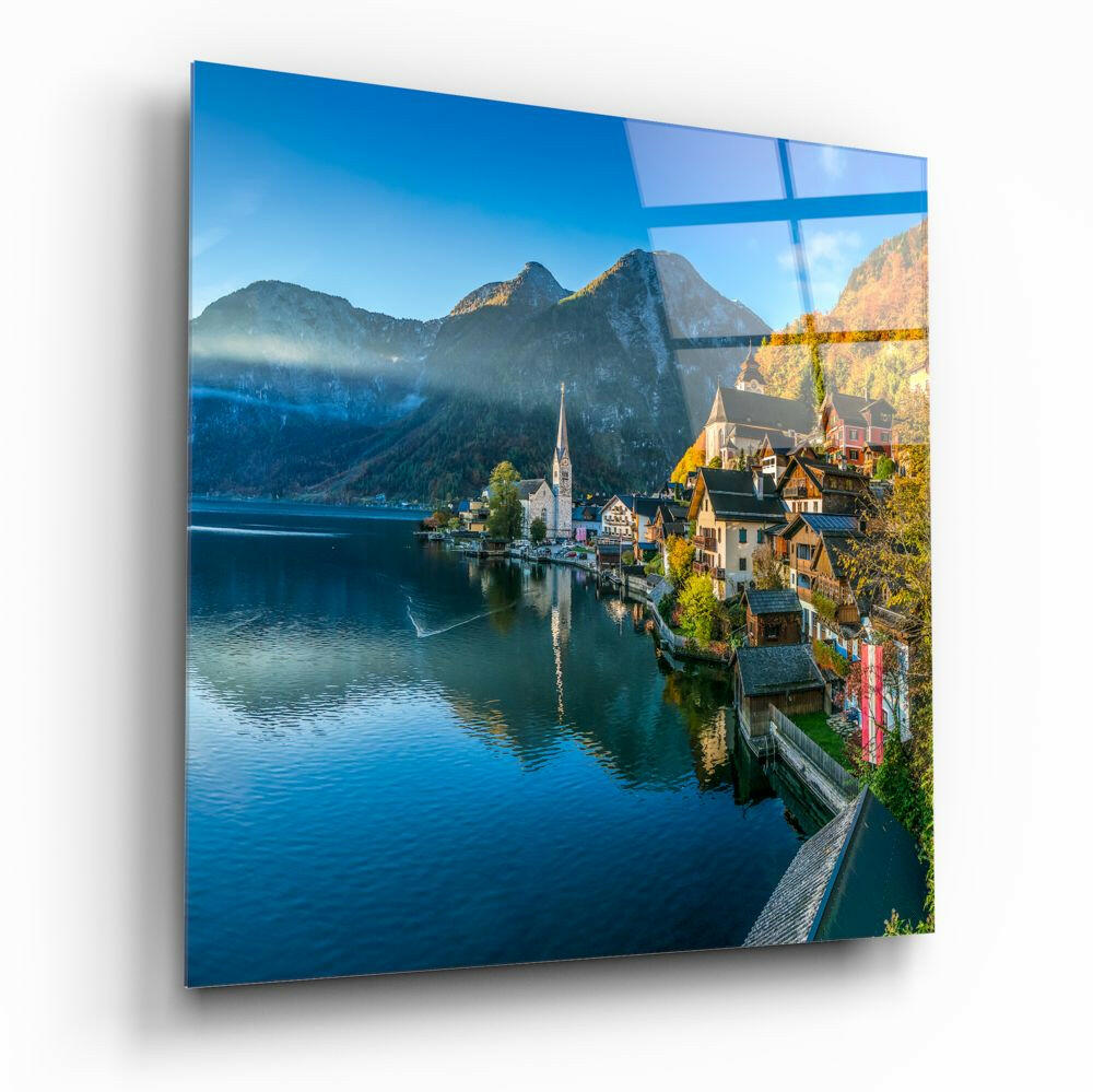 Hallstatt Glass Wall Art.