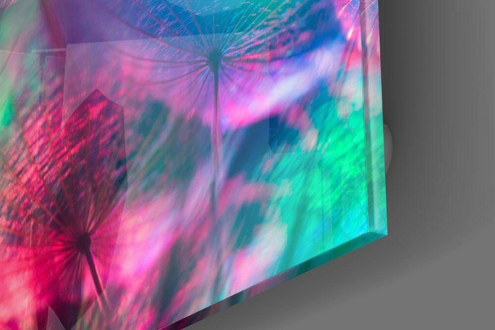 Dandelion Glass Wall Art.