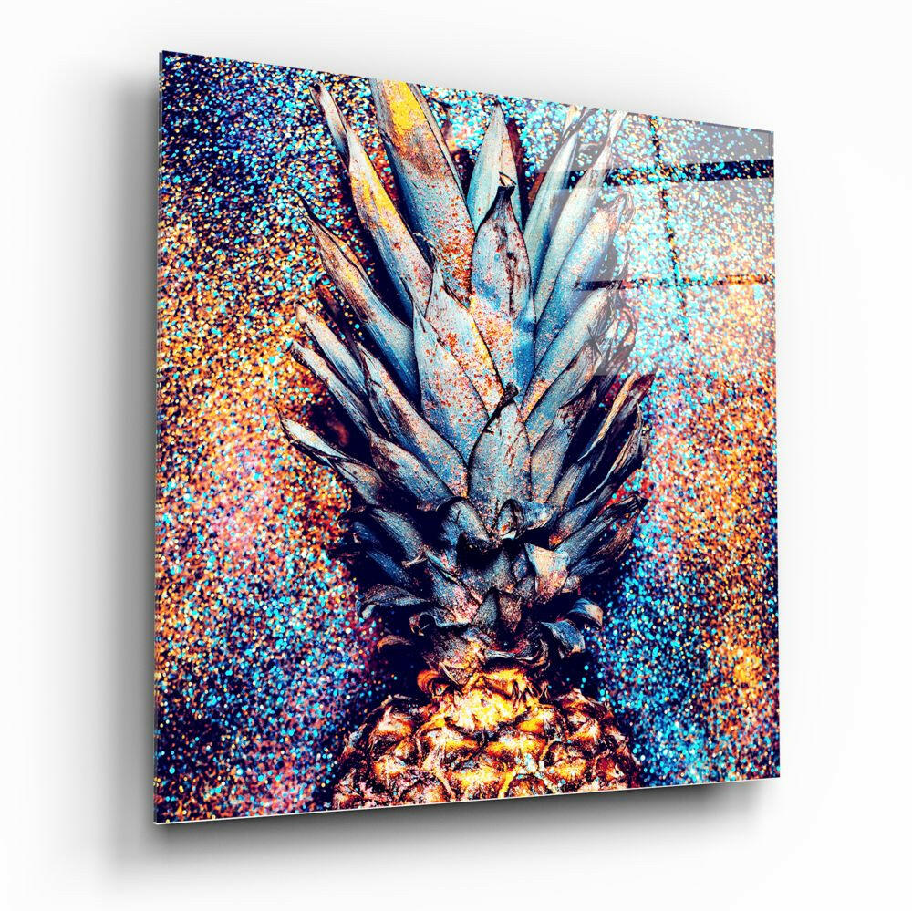 Pineapple Glass Wall Art.