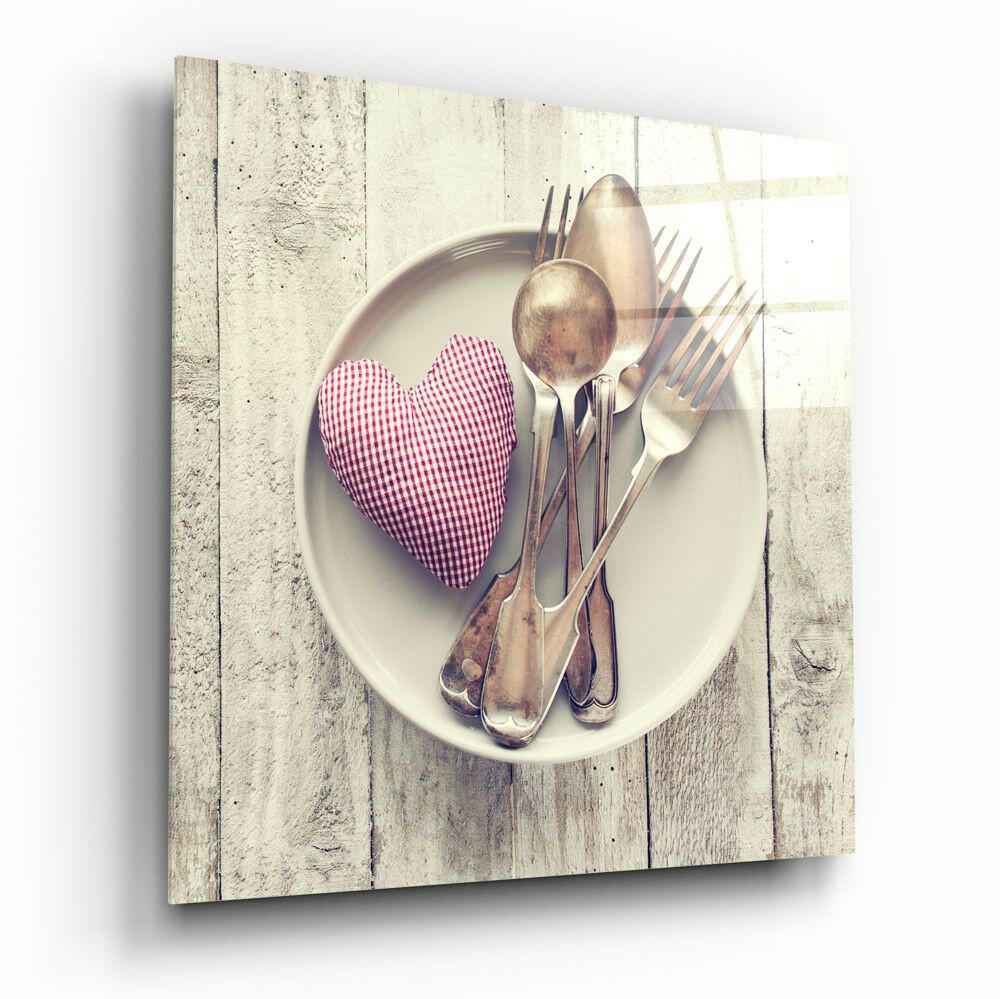 Heart Glass Wall Art.