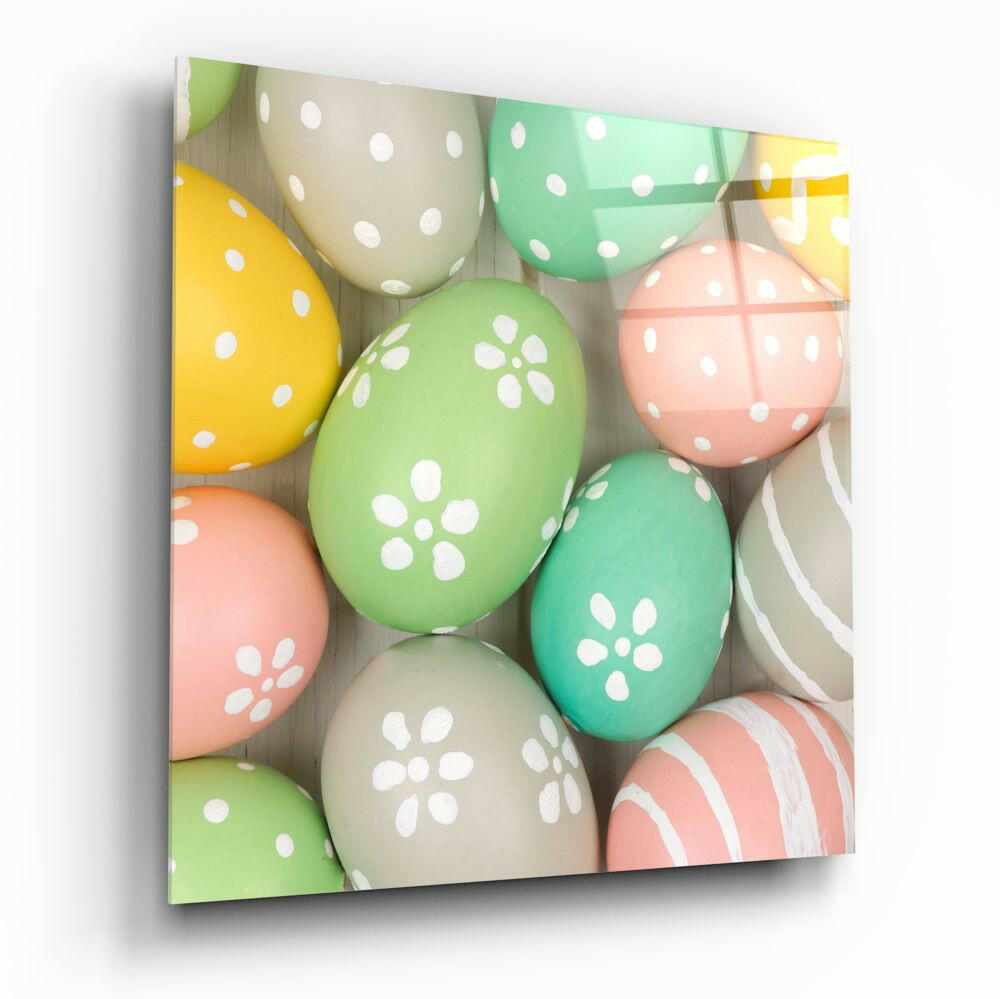Eggs Glass Wall Art.