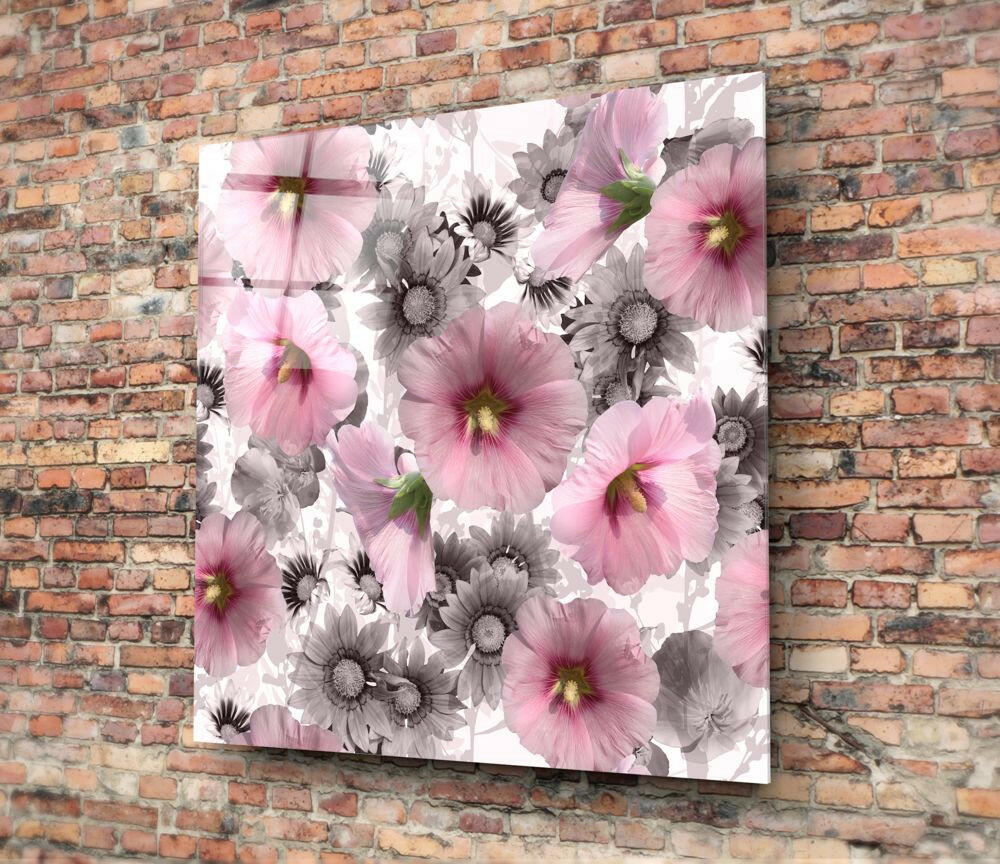 Flower Glass Wall Art.