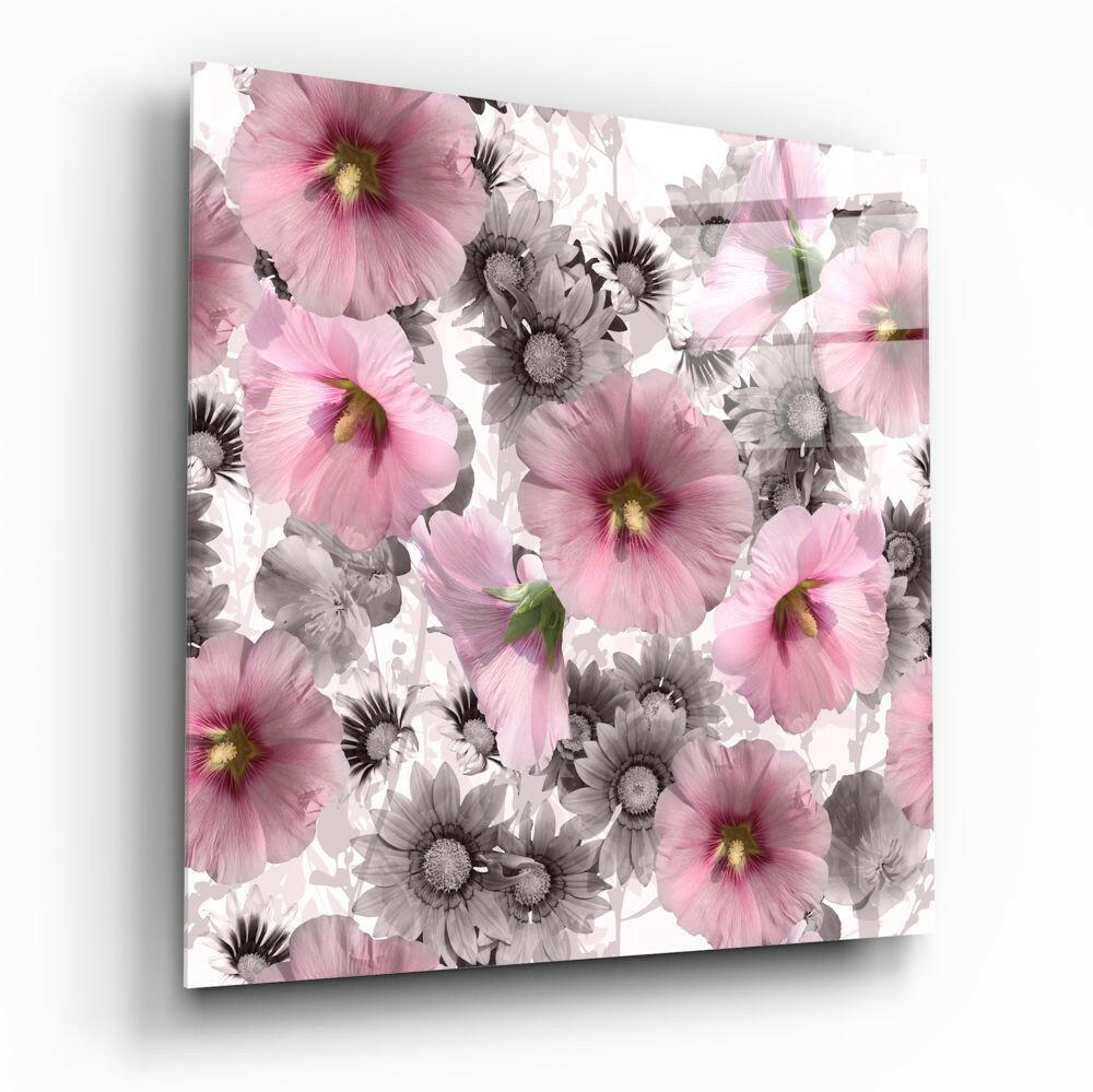 Flower Glass Wall Art.