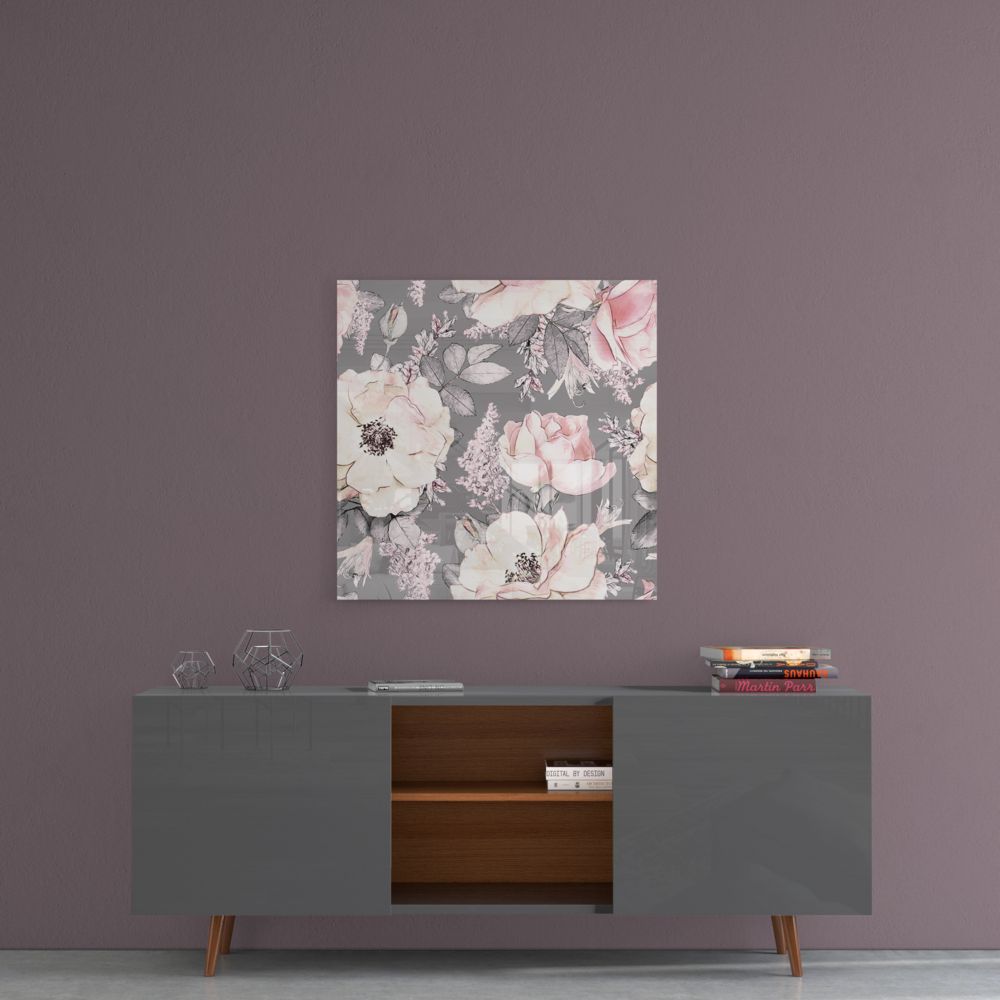 Flower Glass Wall Art.