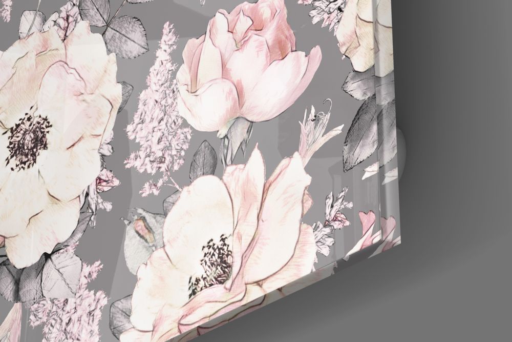Flower Glass Wall Art.