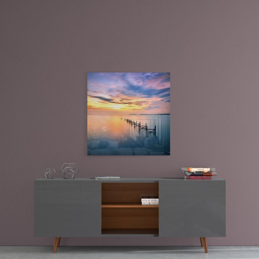 Sunset Glass Wall Art.