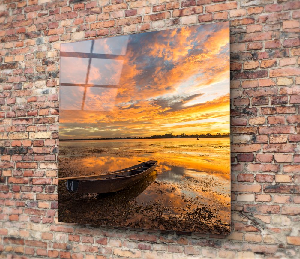 Sunset Glass Wall Art.