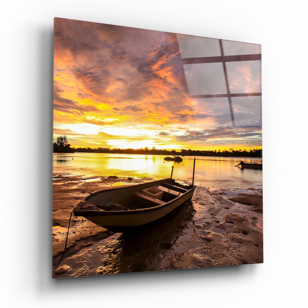 Boat Glass Wall Art.