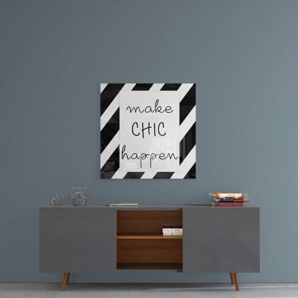 Chic Glass Wall Art.