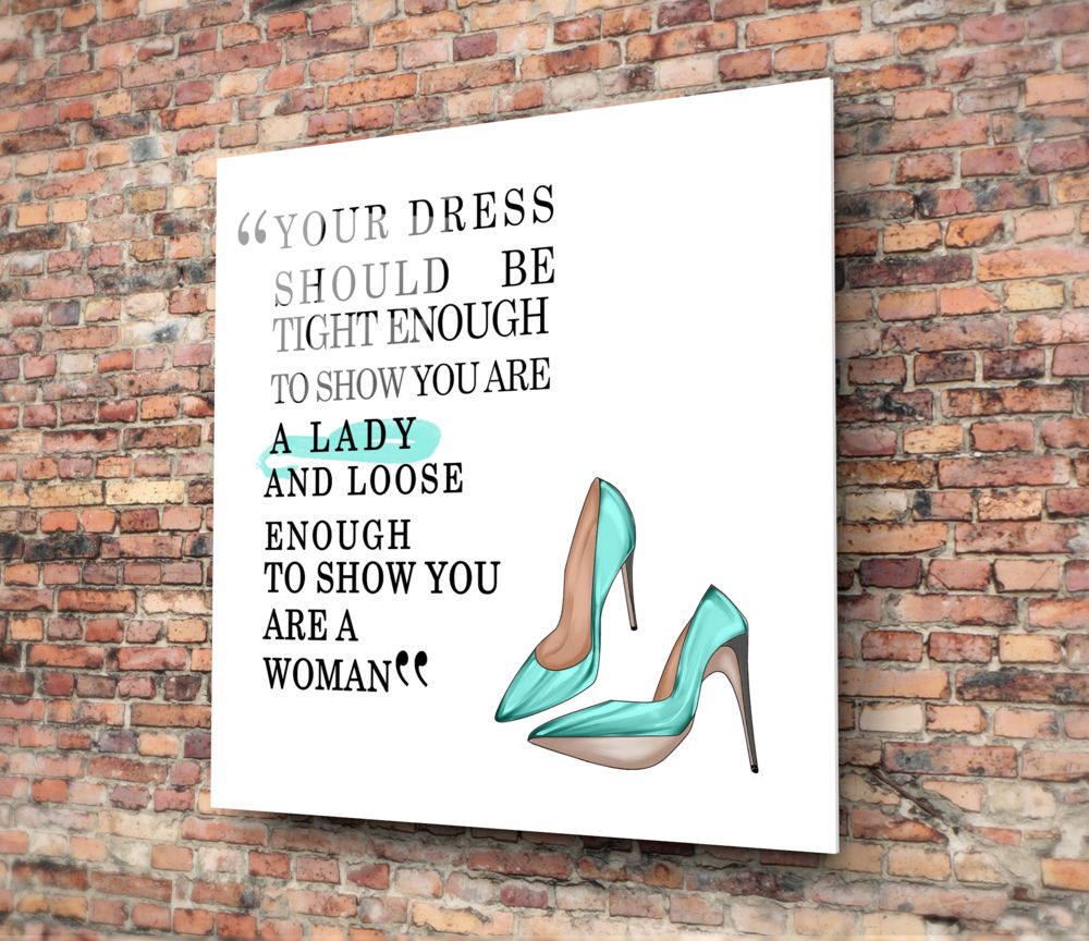 Dress Glass Wall Art.
