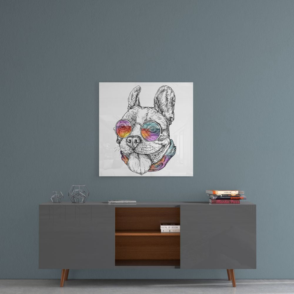 Dog Glass Wall Art.