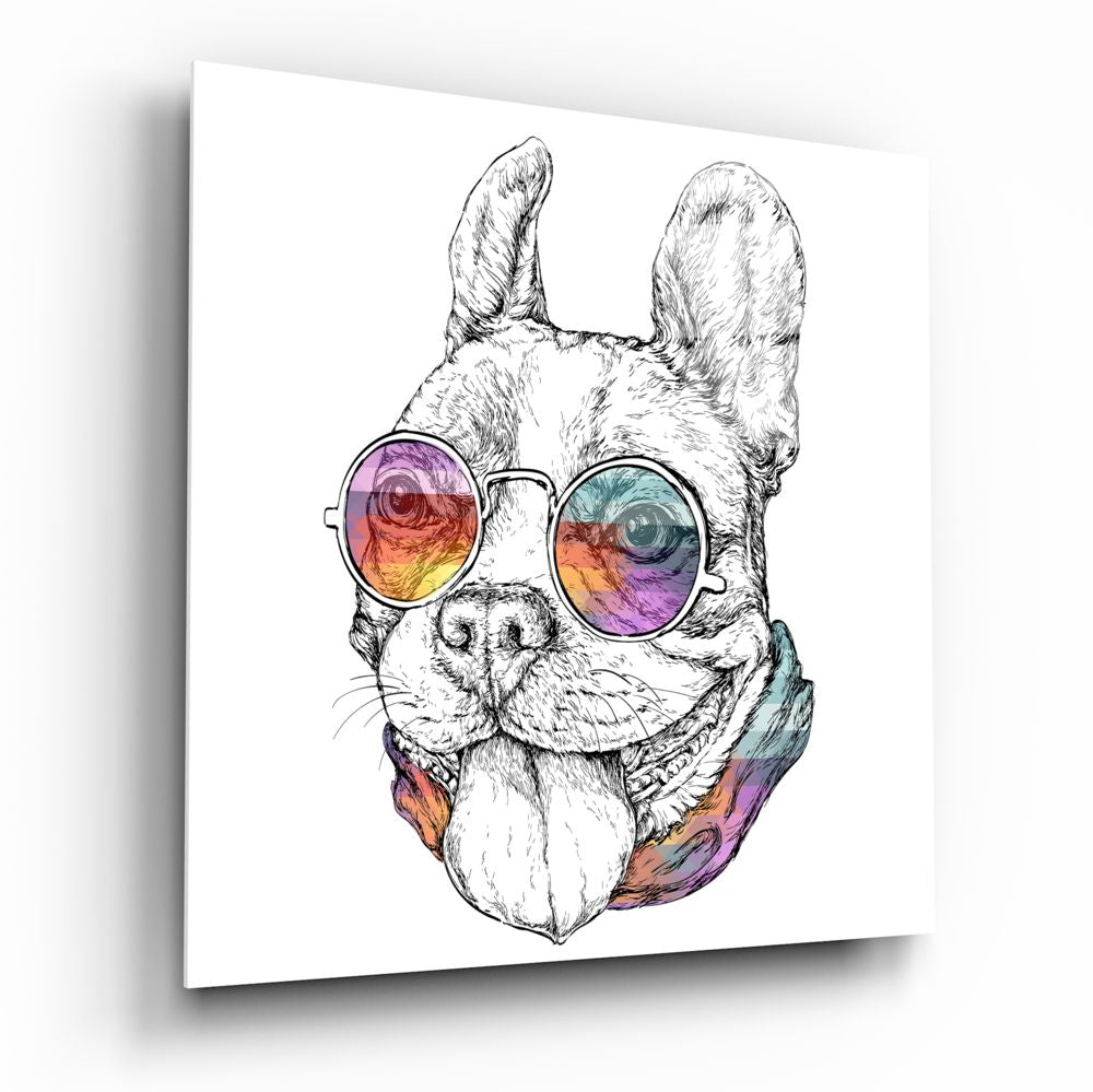 Dog Glass Wall Art.