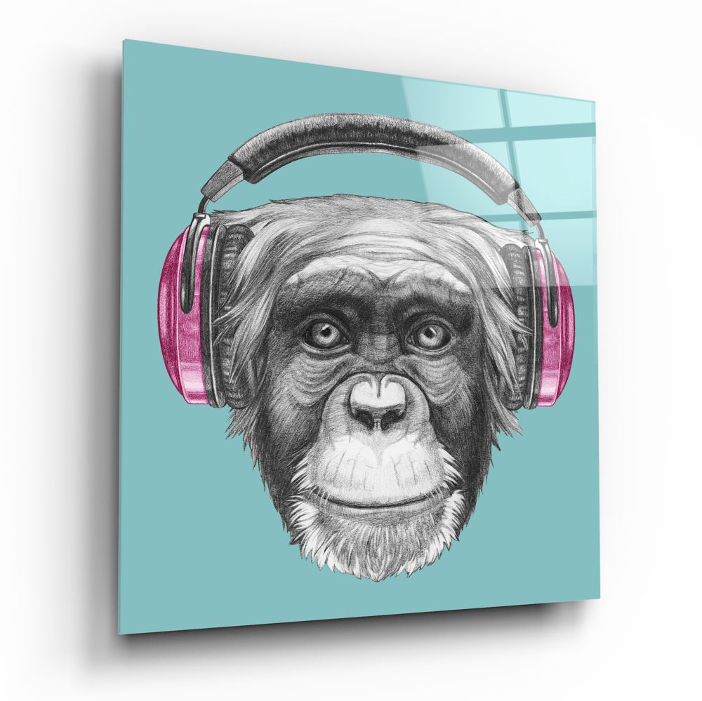 Monkey Glass Wall Art.