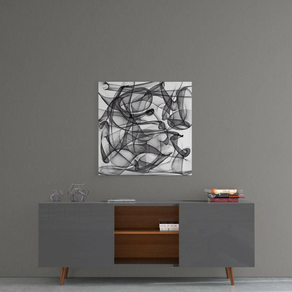 Abstract Glass Wall Art.