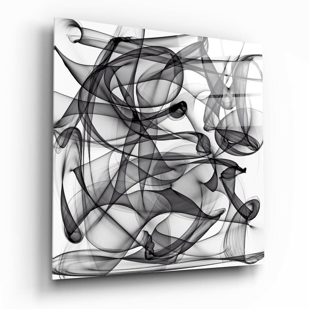 Abstract Glass Wall Art.