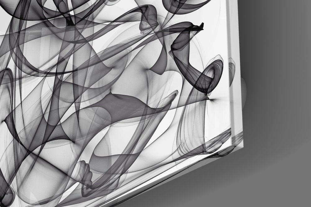 Abstract Glass Wall Art.