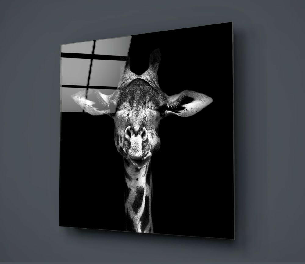 Giraffe Glass Wall Art.