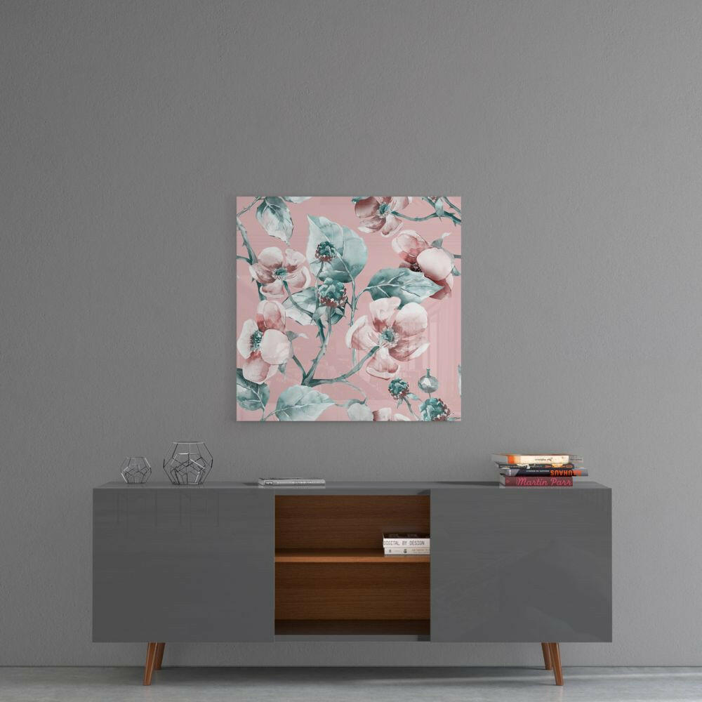 Flower Glass Wall Art.