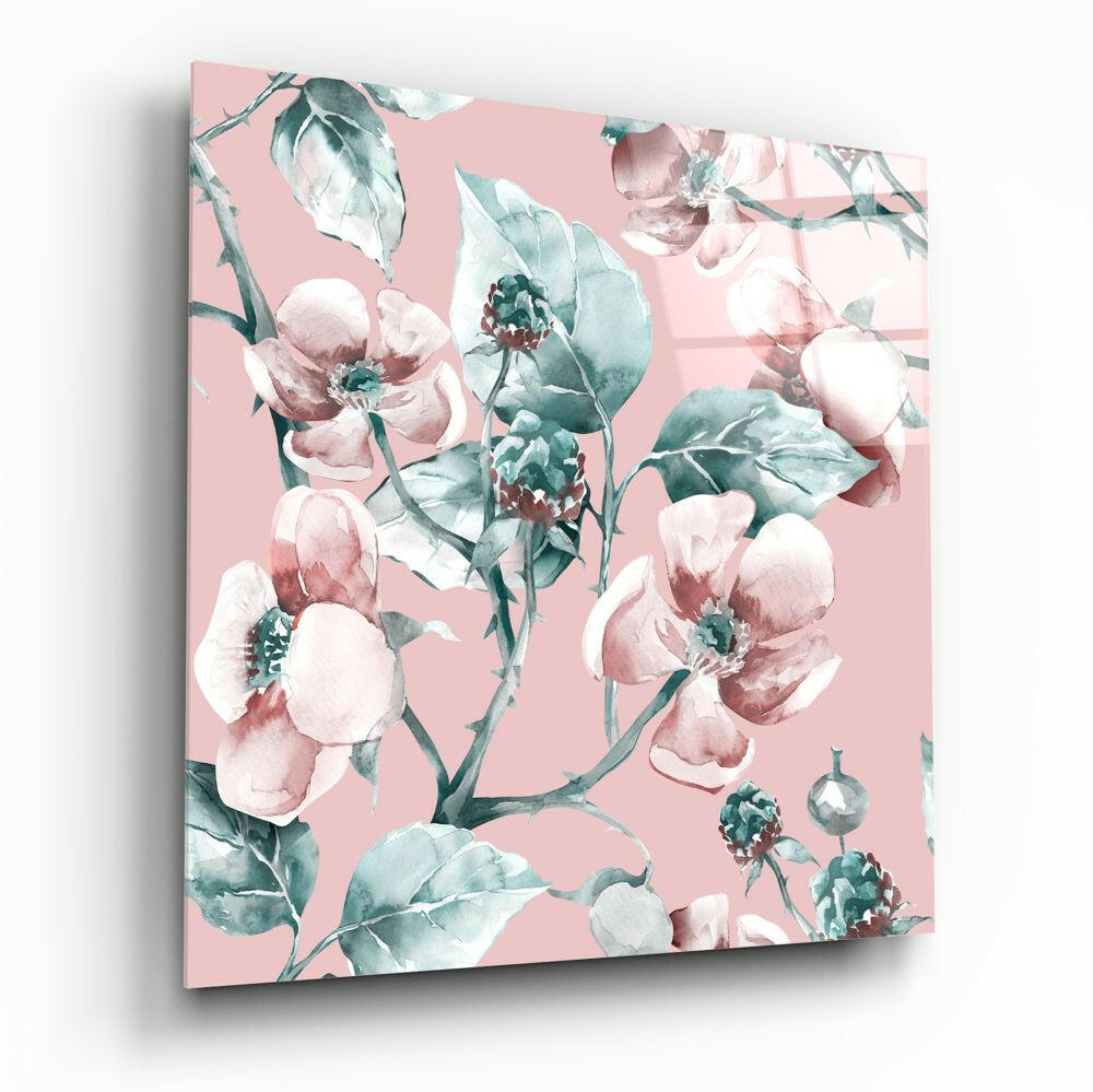 Flower Glass Wall Art.
