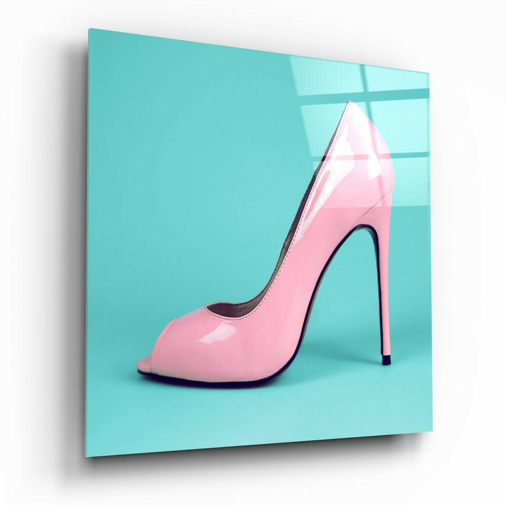 Heeled Shoes Glass Wall Art.