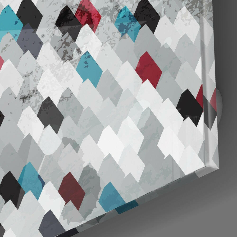 Pixels Glass Wall Art.