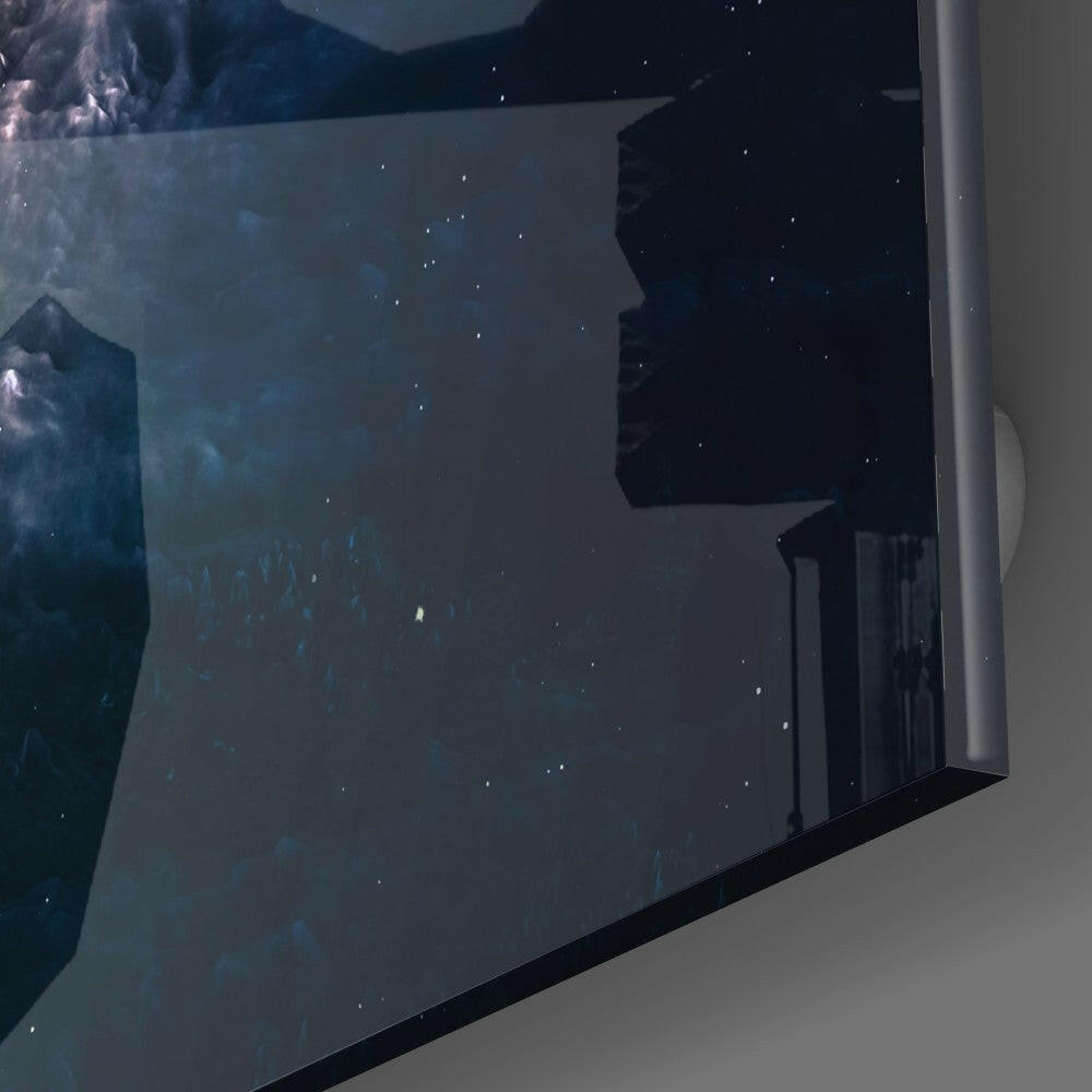Space - Black Hole Glass Wall Art.