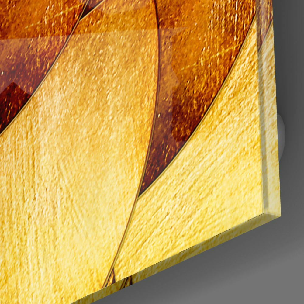 Gold Shells Glass Wall Art.