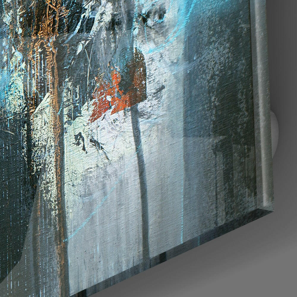 Lost Silhouette Glass Wall Art.