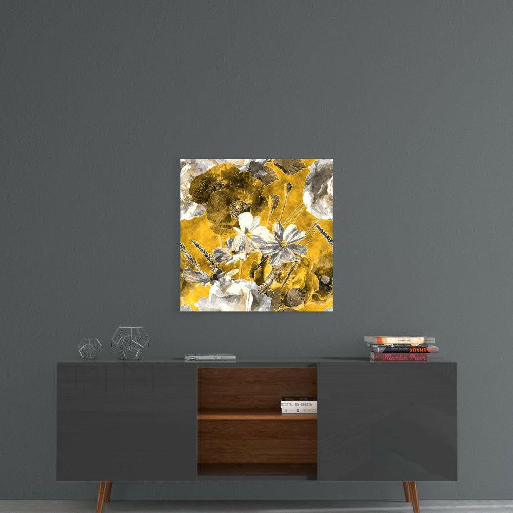 Daisies Glass Wall Art.