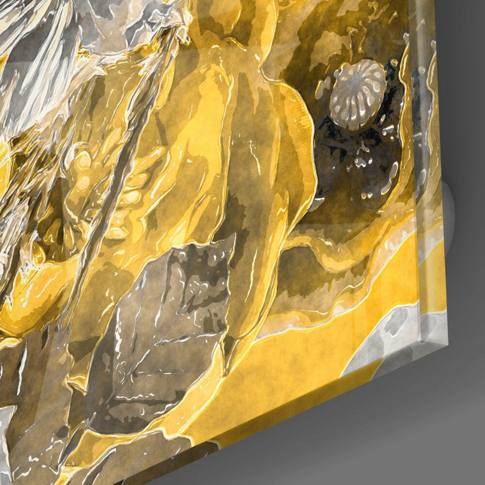 Daisies Glass Wall Art.