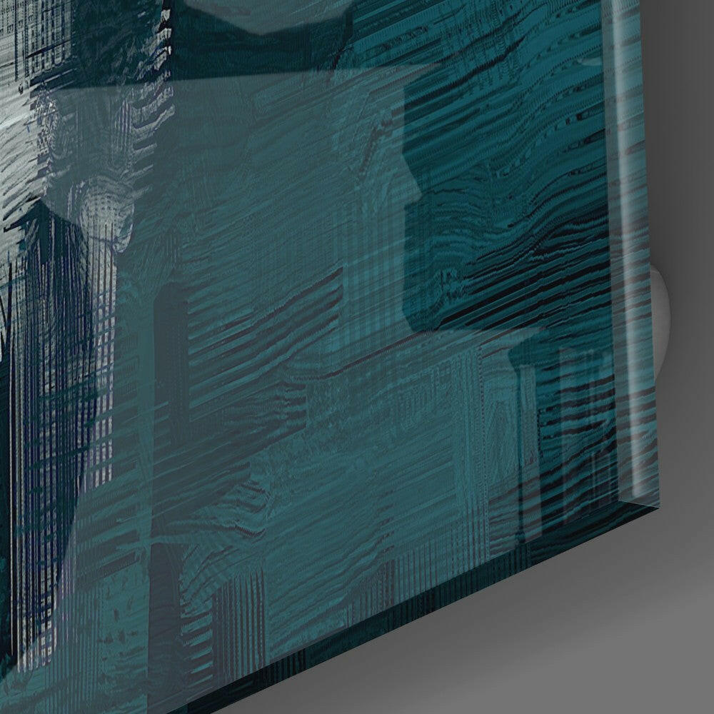 Green Touch Glass Wall Art.