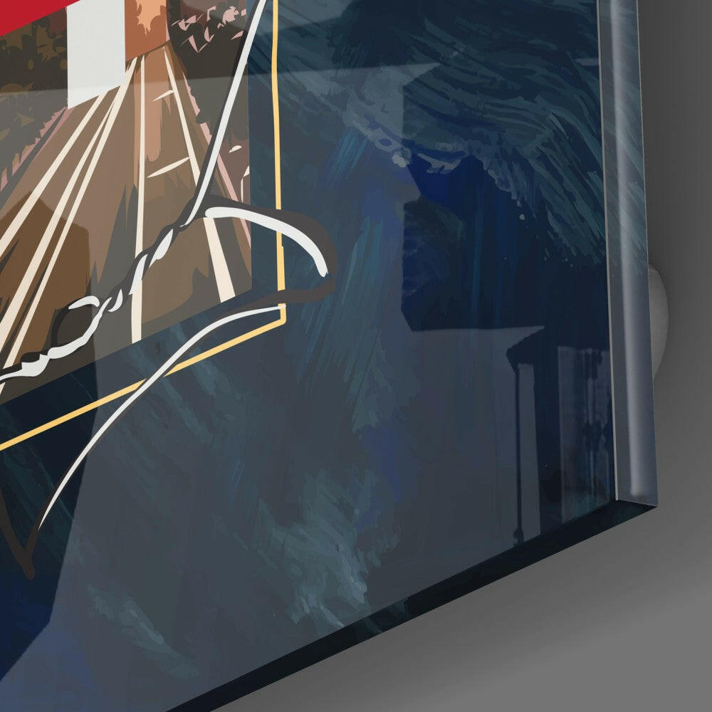 Words - Draw Your Way Glass Wall Art.